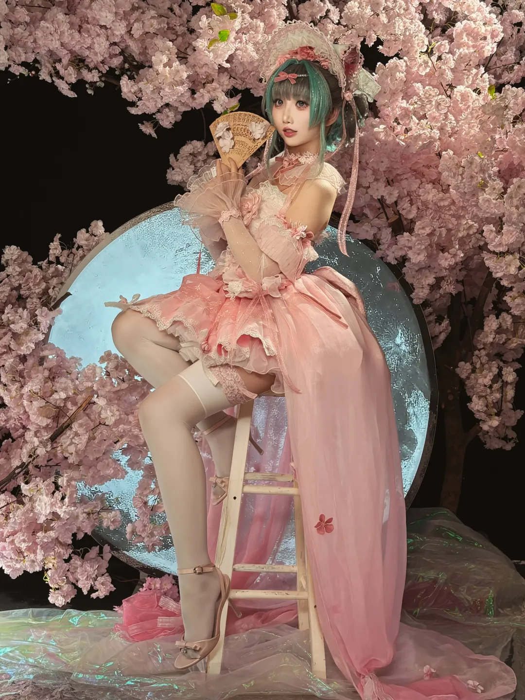 柴郡cos, 碧蓝航线, 二次元cos, 碧蓝航线cosplay, 樱花氛围感 - 第2张