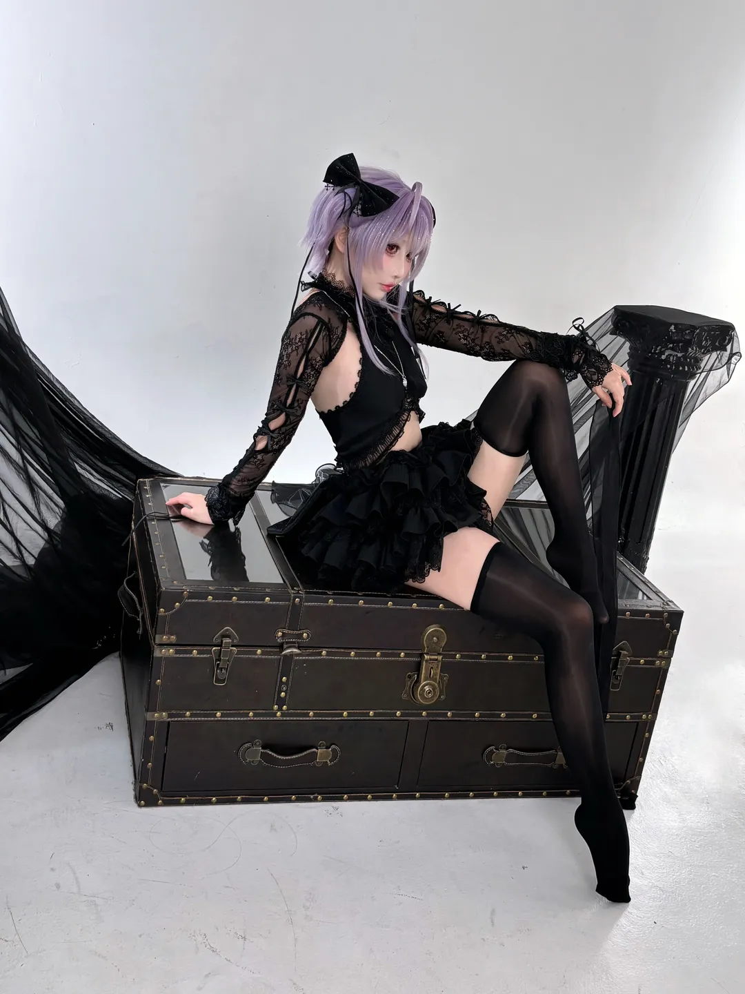 cosplay, Anime-style photography, Goddess of Victory, Liberalio cosplay, Dark style outfit