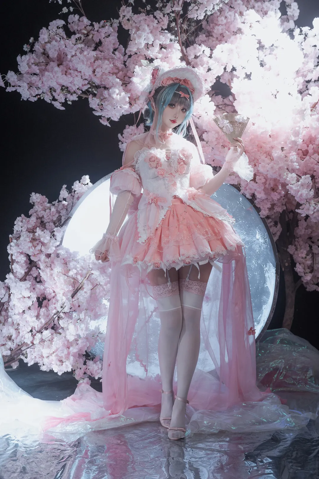 cosplay, 柴郡cos, 碧蓝航线, 樱花, 梦幻风