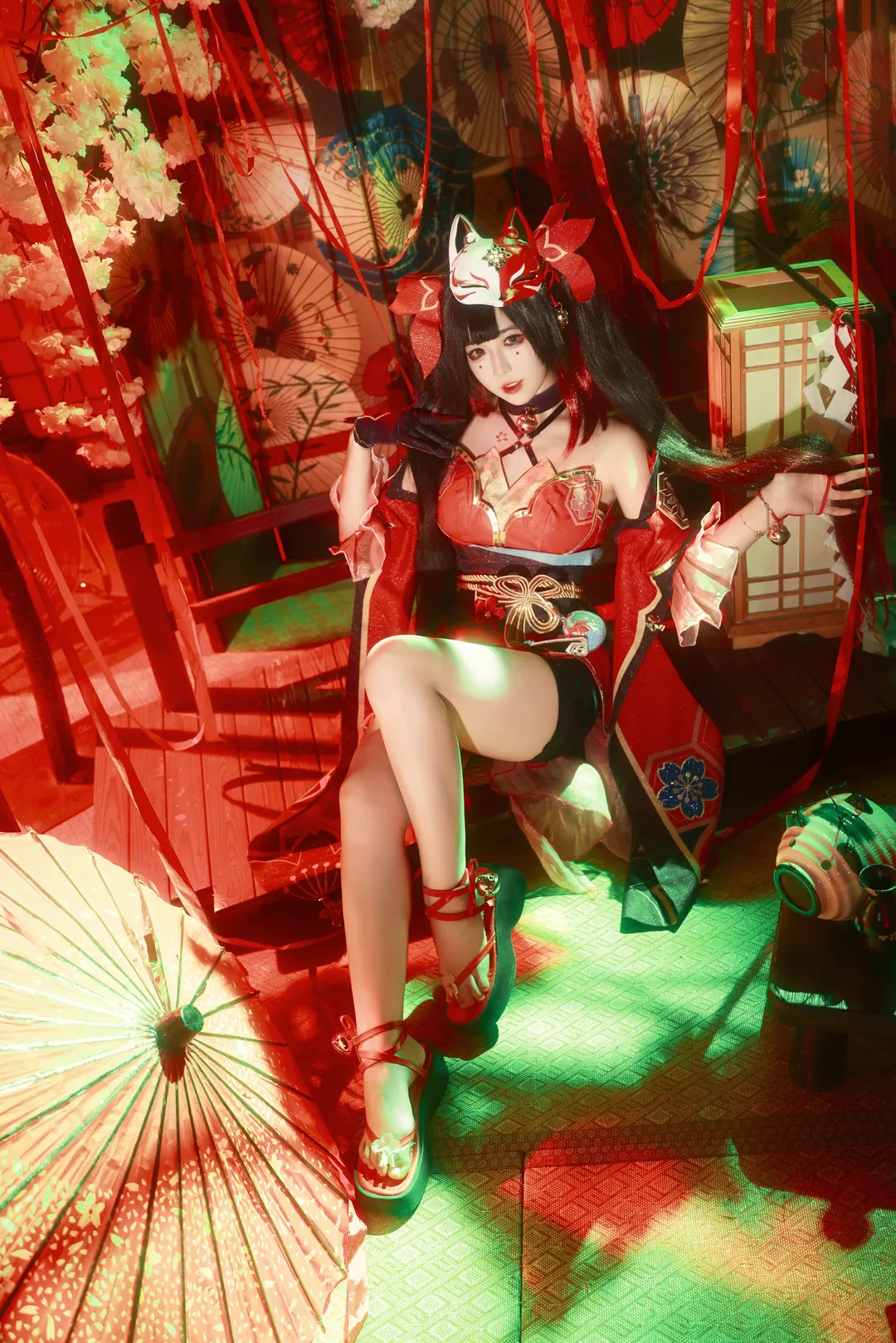 Cosplay, 星穹铁道, 欢愉cos, 红绿配色, 视觉美学 - 第4张