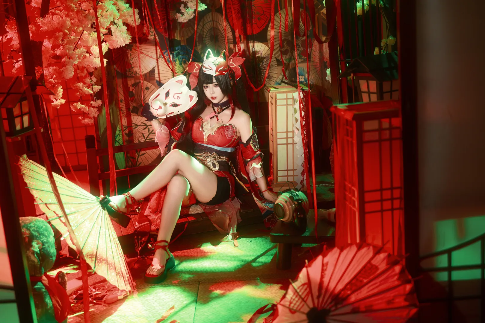 Cosplay, 星穹铁道, 欢愉cos, 红绿配色, 视觉美学 - 第6张