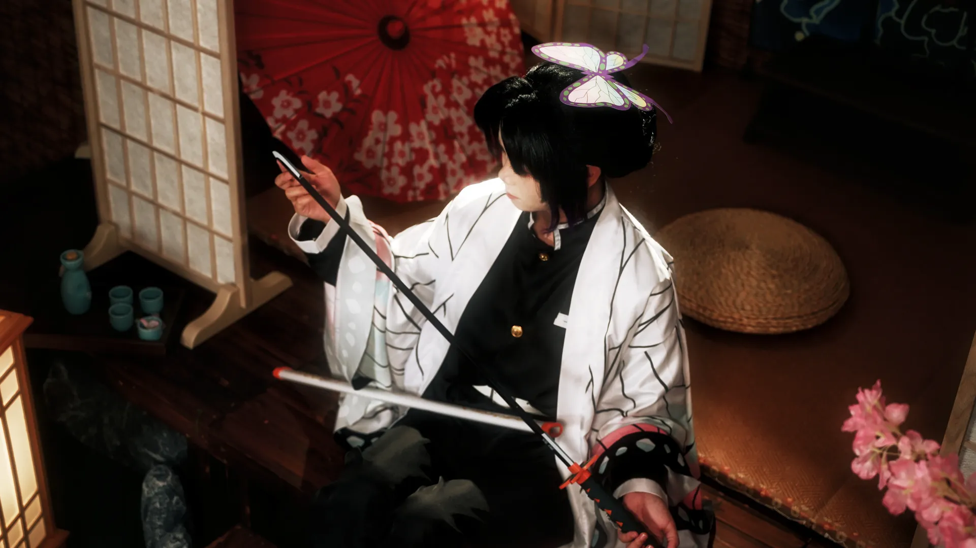 角色扮演, 鬼灭之刃, 和风摄影, cosplay正片, 蝴蝶忍cos - 第11张