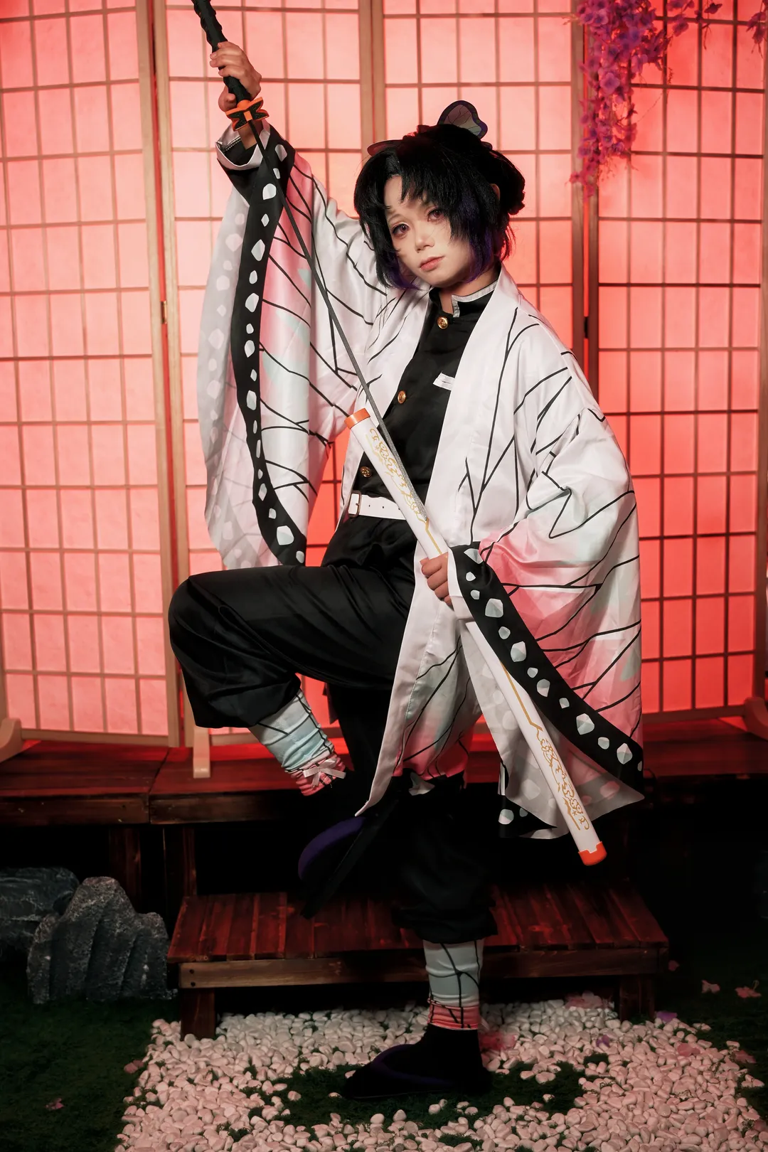 角色扮演, 鬼灭之刃, 和风摄影, cosplay正片, 蝴蝶忍cos - 第7张