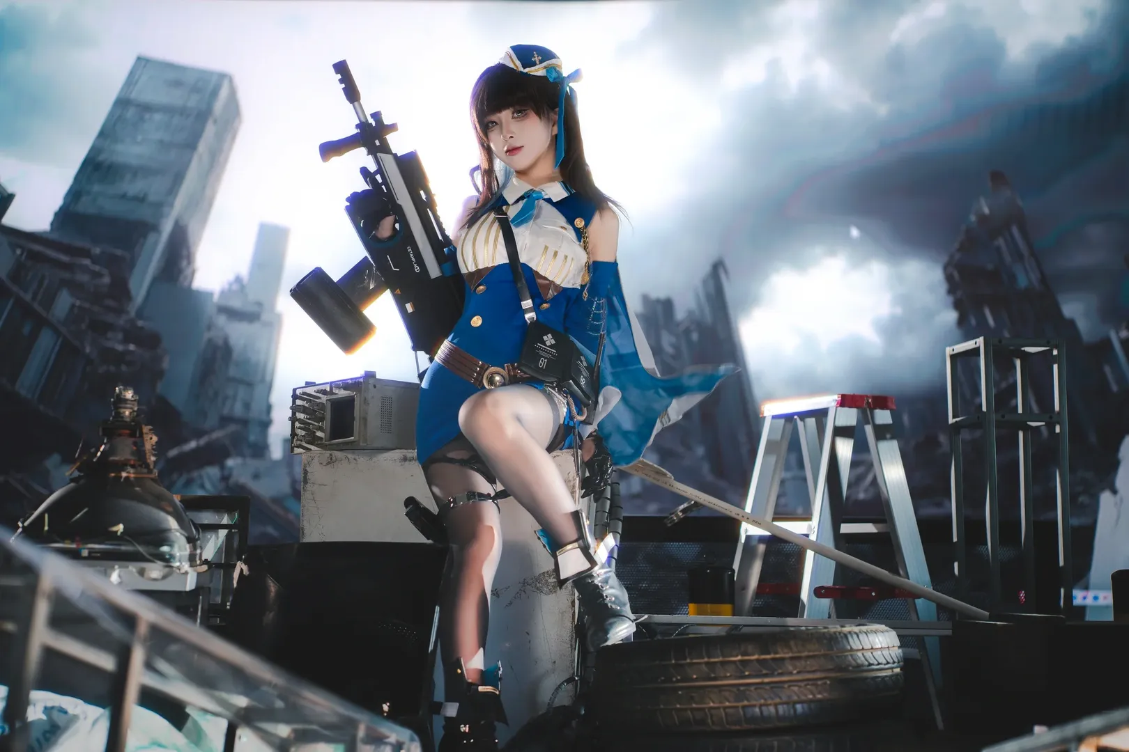 玛丽安cos, NIKKE, 胜利女神新的希望, 废墟风格, 战术少女 - 第2张