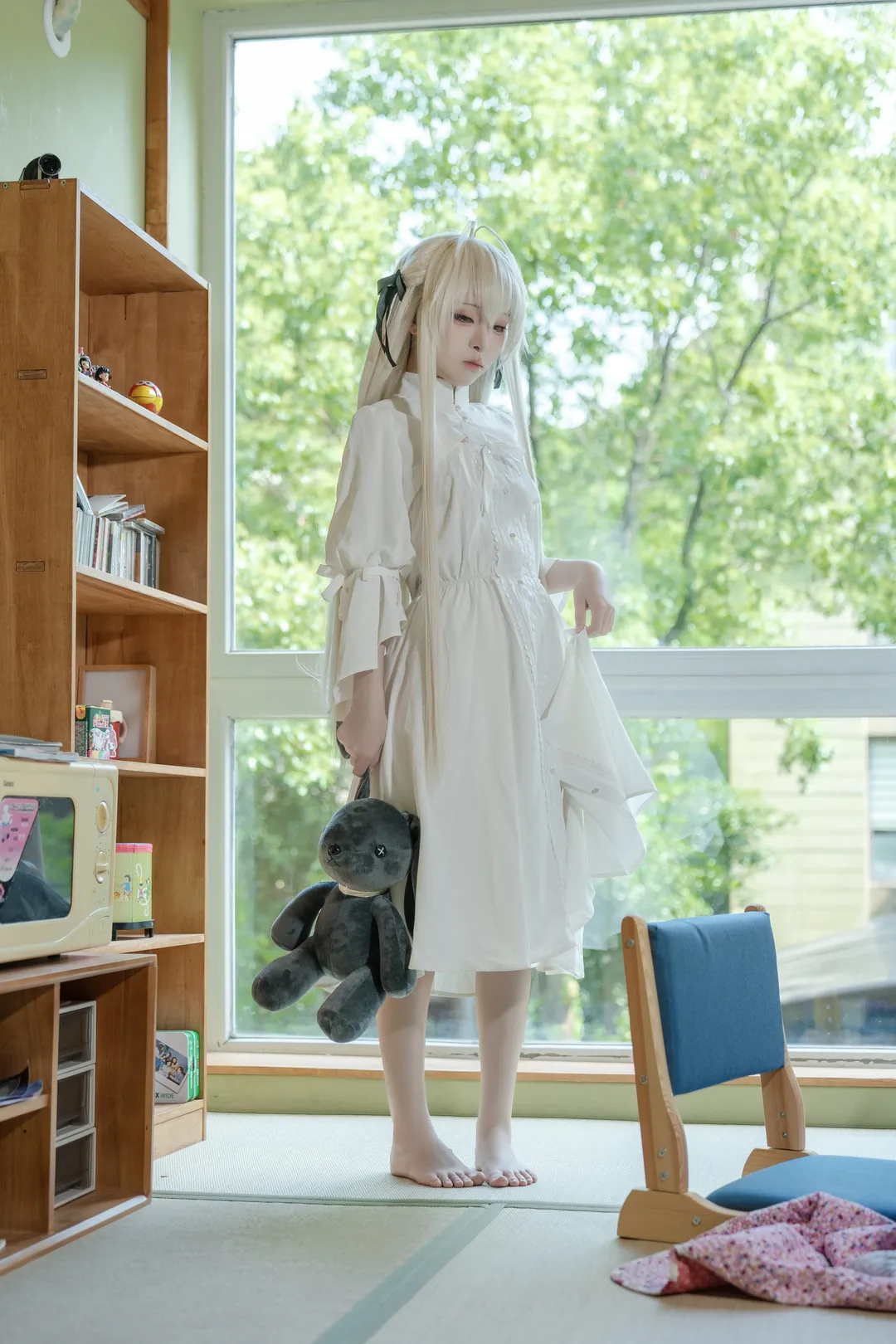春日野穹cos, 缘之空, cosplay分享, 日系摄影, 氛围感穿搭 - 第1张