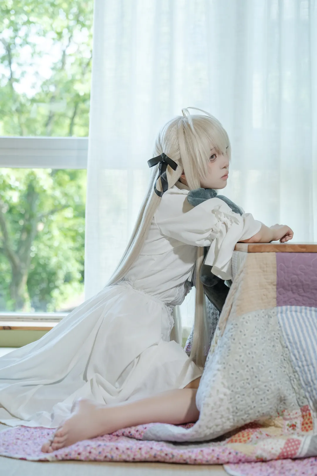 春日野穹cos, 缘之空, cosplay分享, 日系摄影, 氛围感穿搭 - 第3张