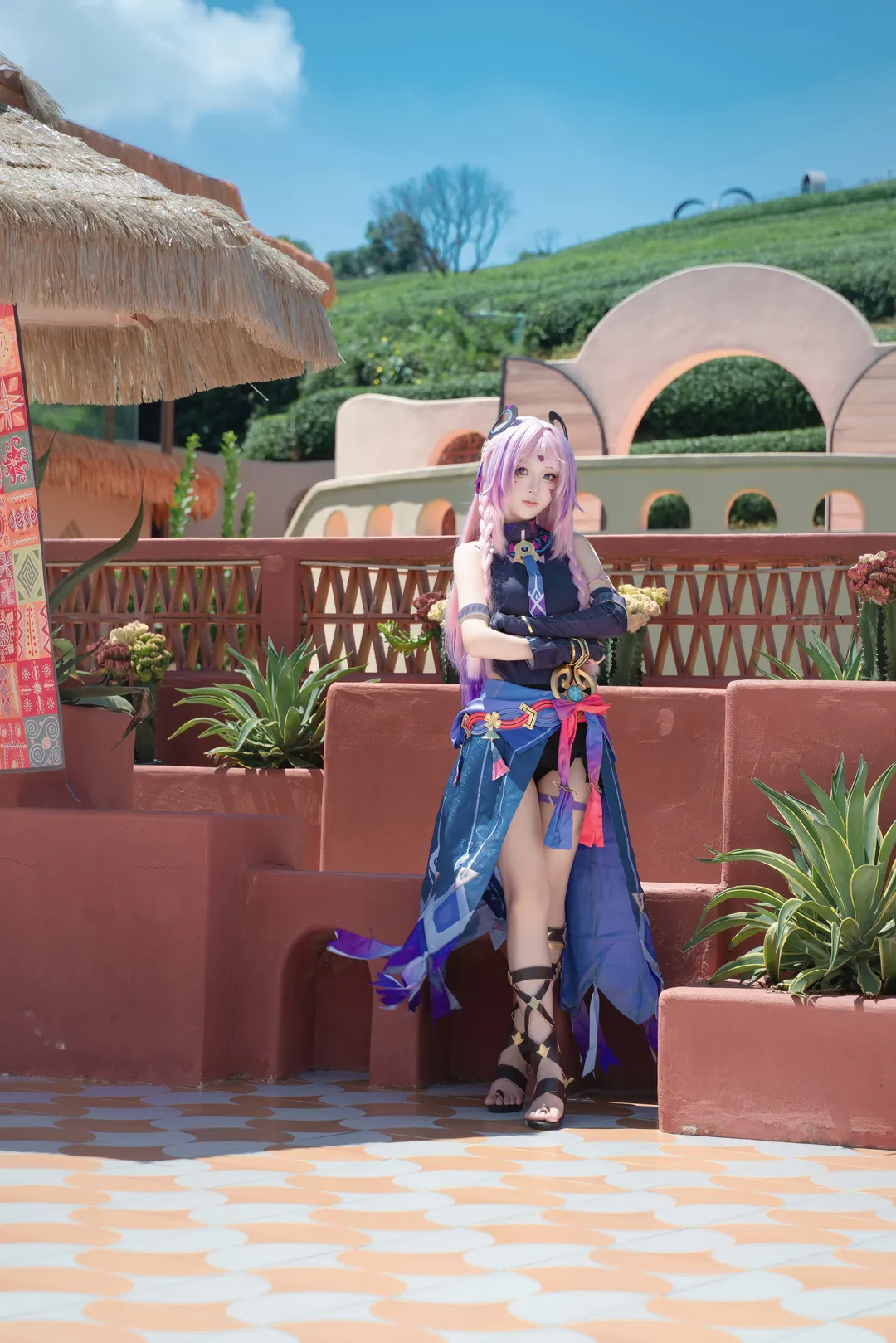 原神, 户外实景, cosplay摄影, 二次元还原, 茜特拉莉cos - 第4张