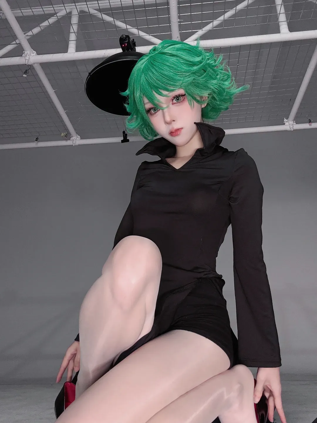 cosplay, 摄影, 龙卷cos, 一拳超人, 绿色长发