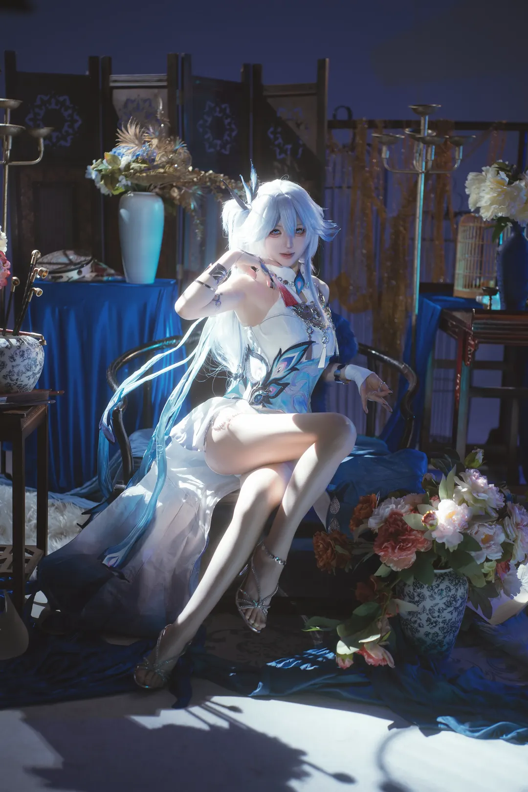 Honkai: Star Rail, Yao Guang cosplay, Cosplay photography, Anime-style portrait, Chinese-style Science Fiction