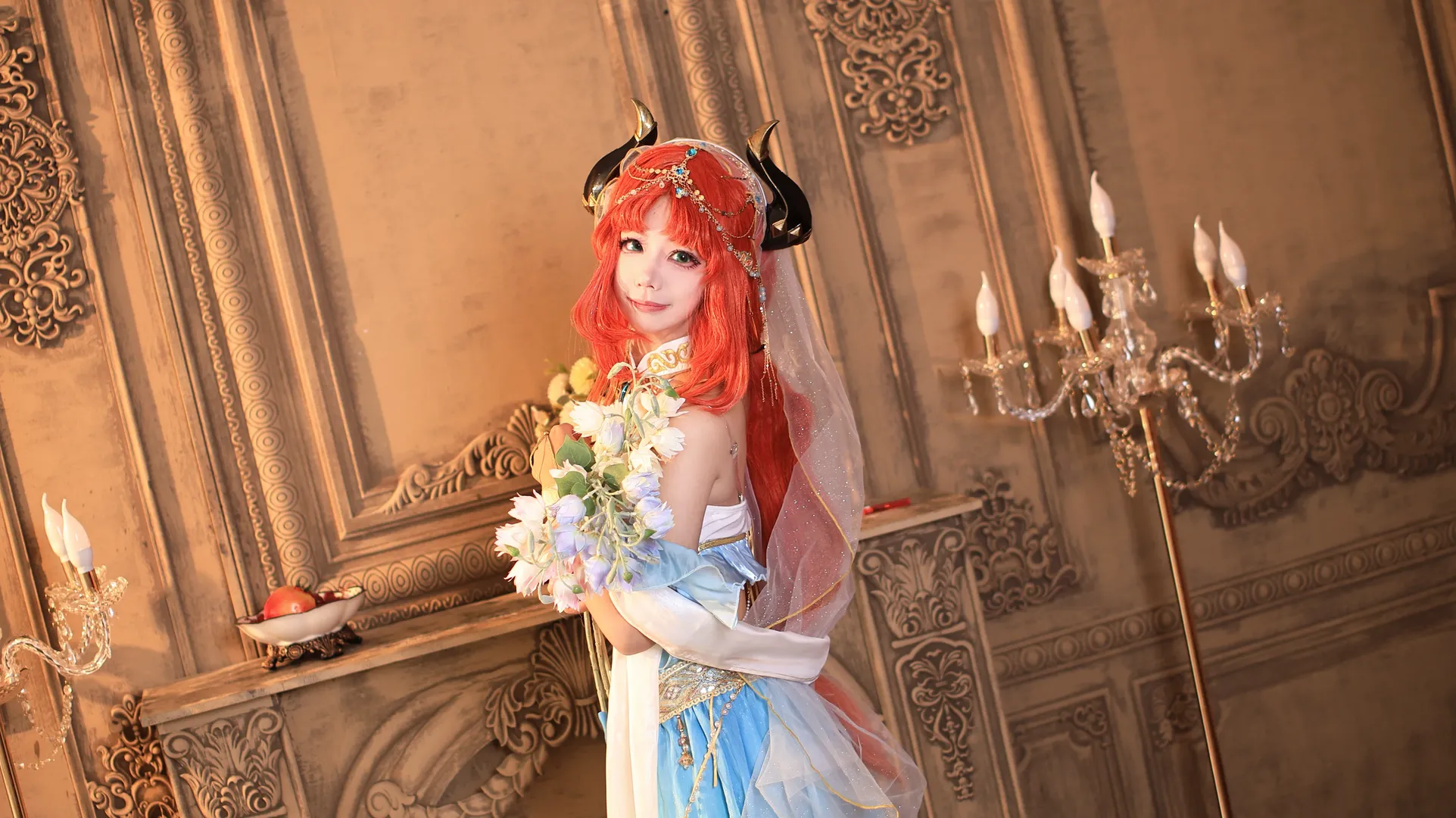 原神, 妮露cos, cosplay摄影, 七重纱之舞, 森林场景 - 第3张