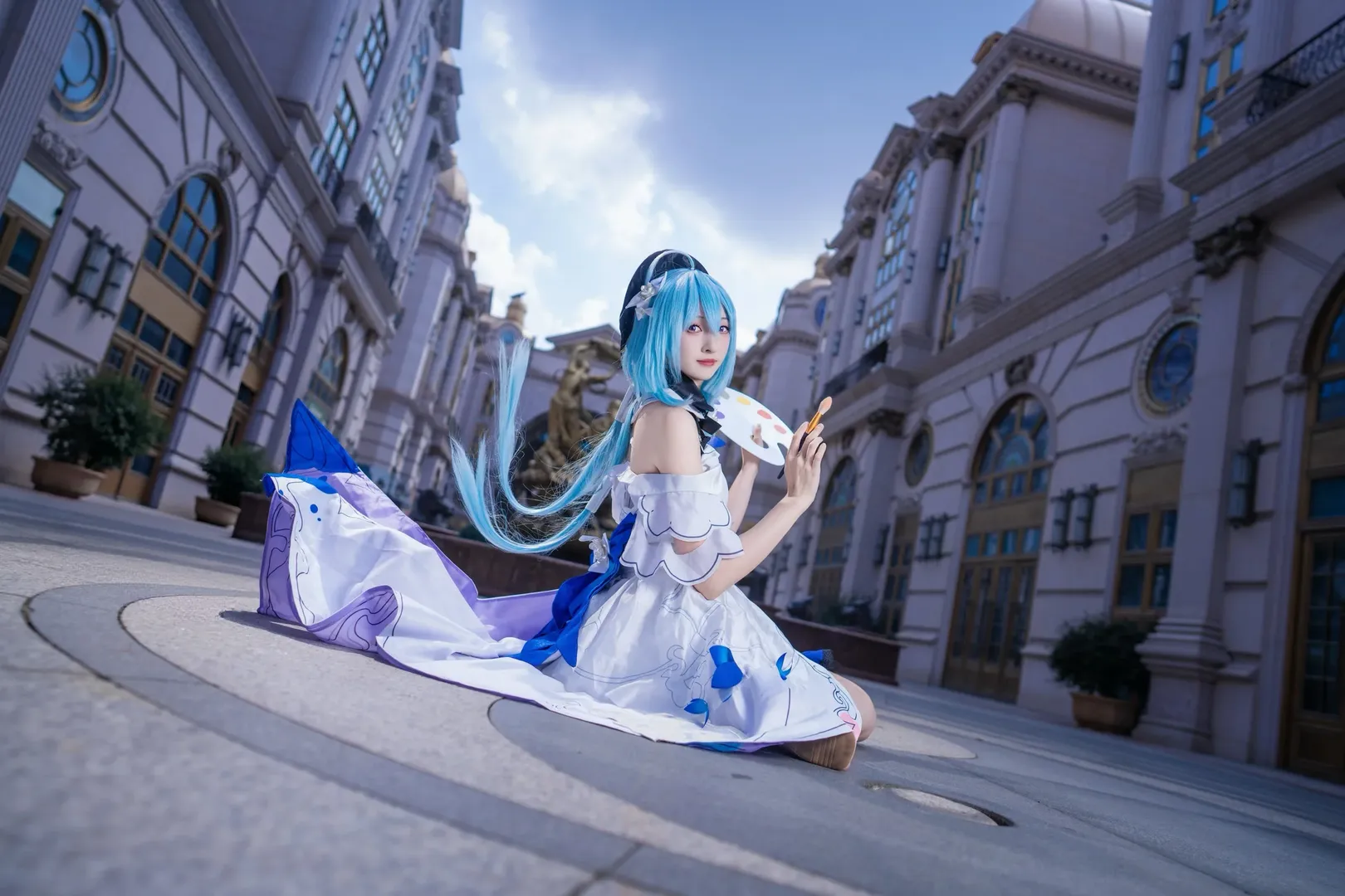 崩壊 3rd, グレーシュ コスプレ, コスプレ撮影, コスプレ日常, 欧風建築の外観 - 2枚目