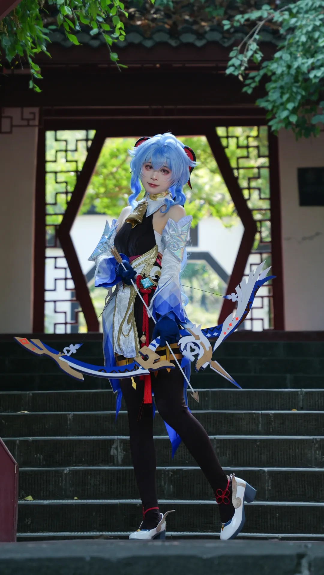 Cosplay, Ganyu Cosplay, Chinese aesthetics, Ancient architecture photography, Sense of liveliness - Image 2