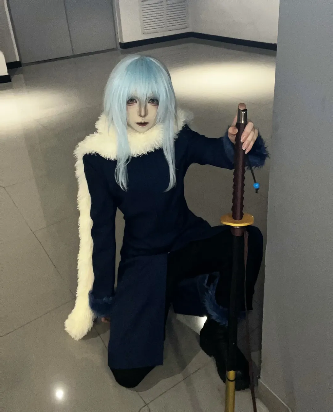 cosplay摄影, 动漫角色扮演, 利姆露cos, 转生成为史莱姆, 冷色系妆容 - 第1张