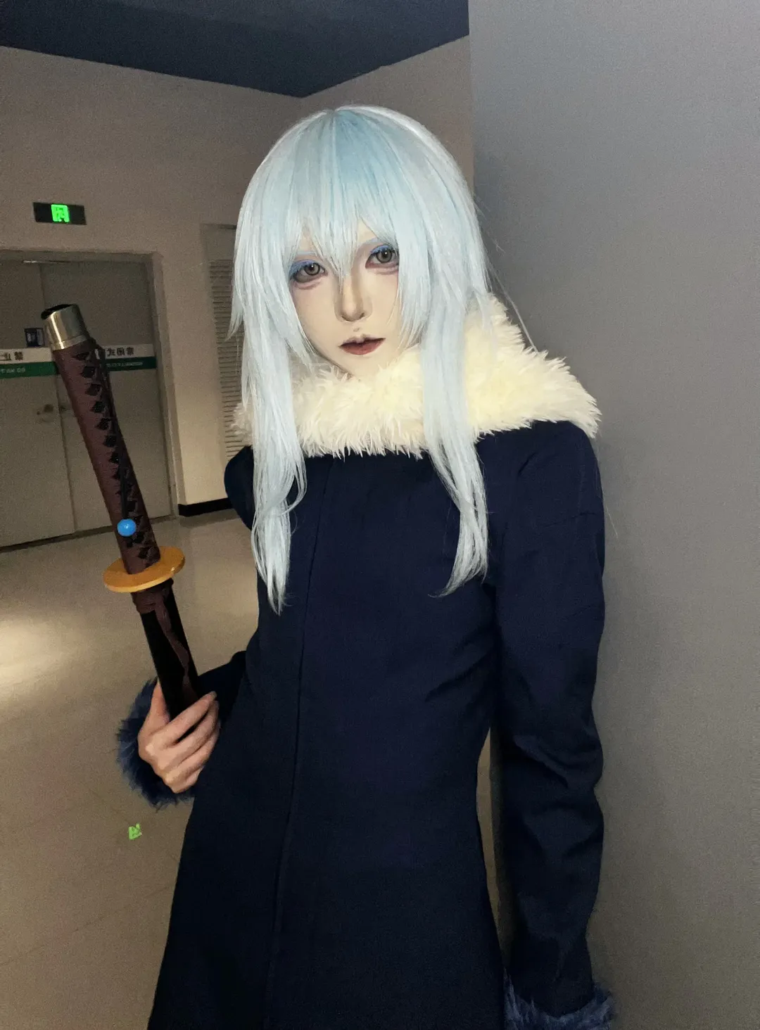 cosplay摄影, 动漫角色扮演, 利姆露cos, 转生成为史莱姆, 冷色系妆容