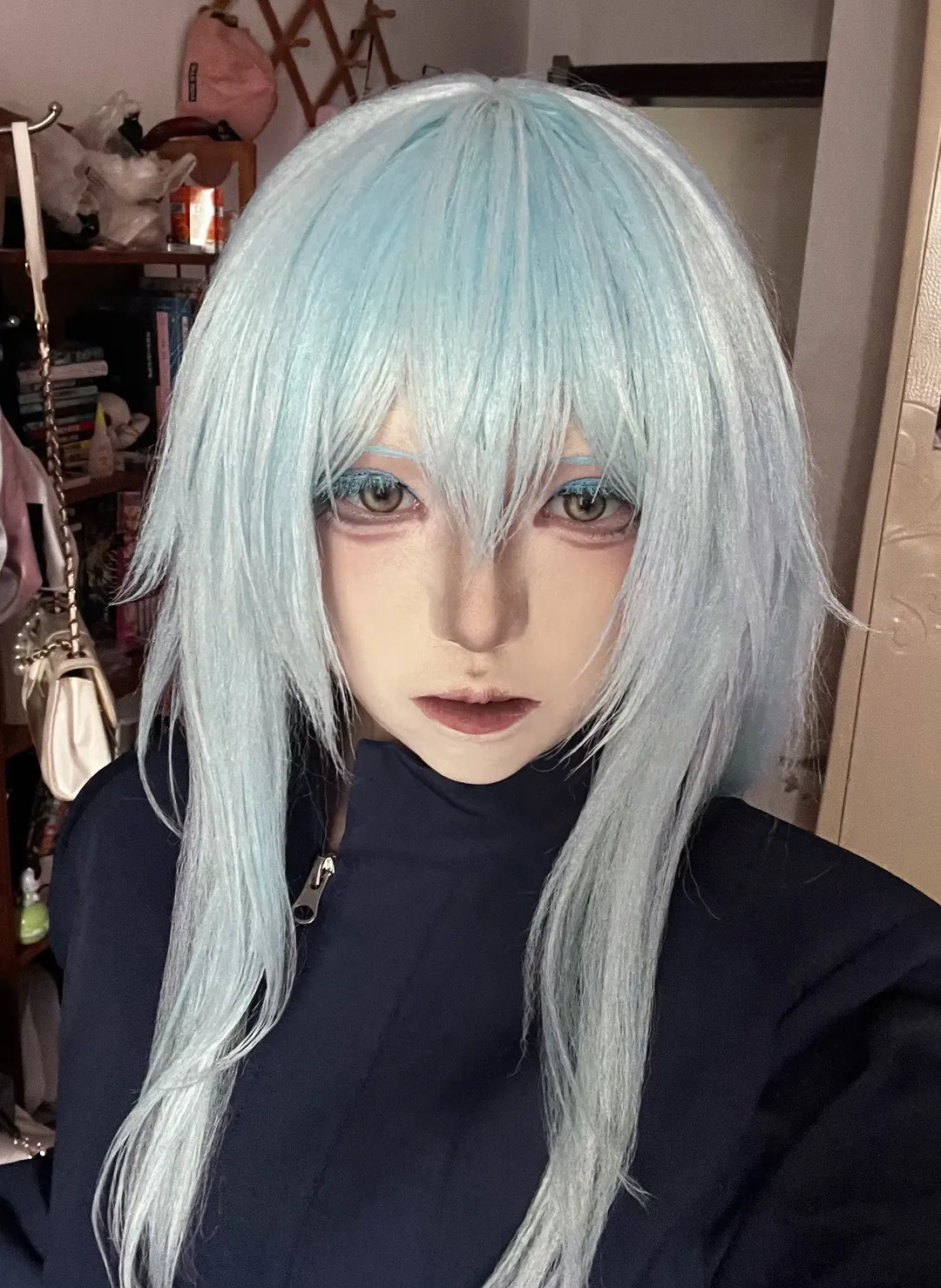 cosplay摄影, 动漫角色扮演, 利姆露cos, 转生成为史莱姆, 冷色系妆容 - 第3张