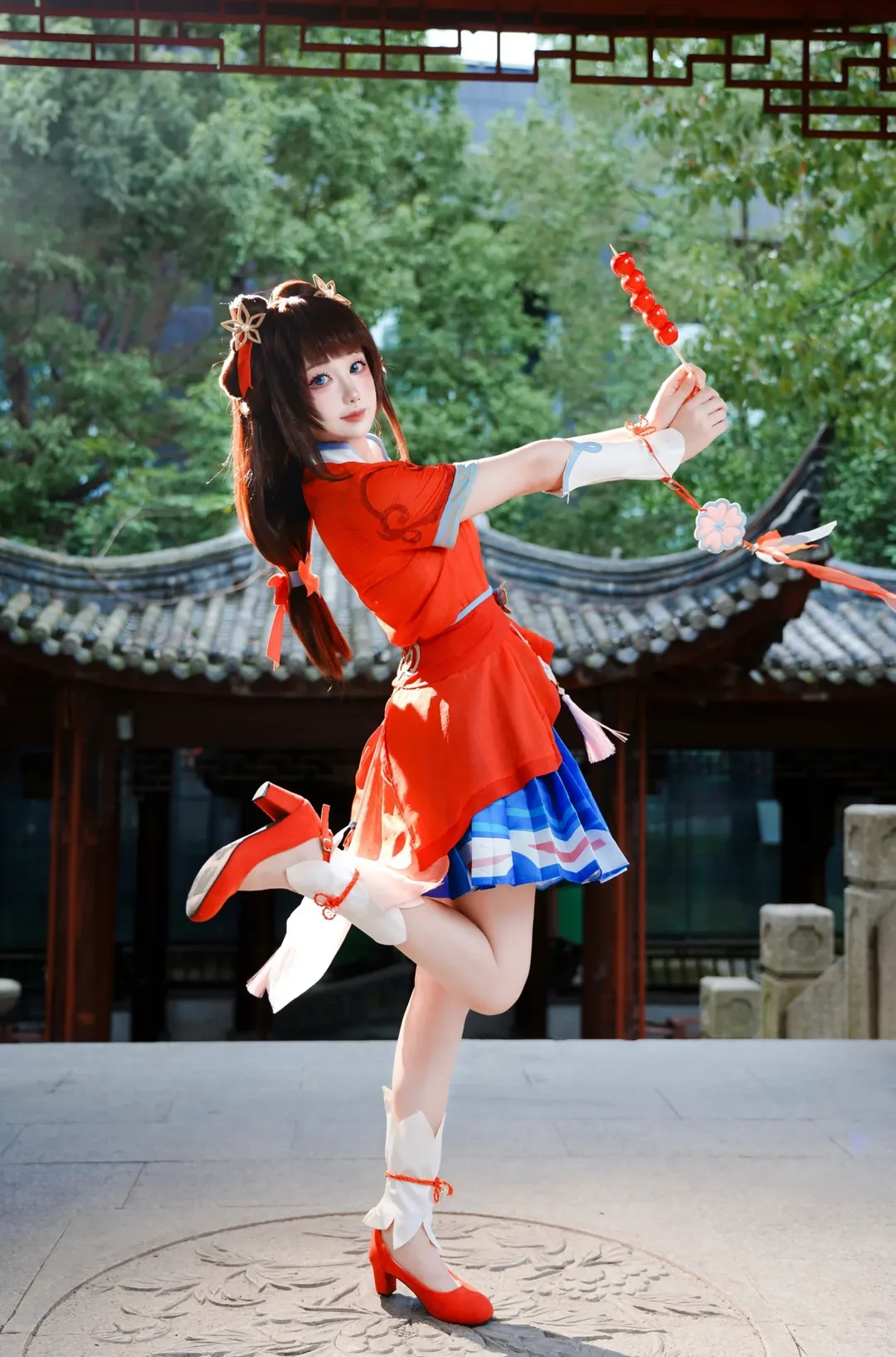 Honor of Kings, Xishi cosplay, Chinese-style photography, ACG outdoor location, Digital film simulation - Image 1