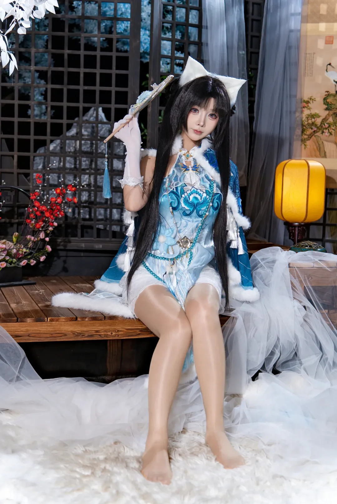 Ancient style photography, NARAKA: BLADEPOINT, Anime cosplay, Chinese style aesthetics, Justina Gu cosplay