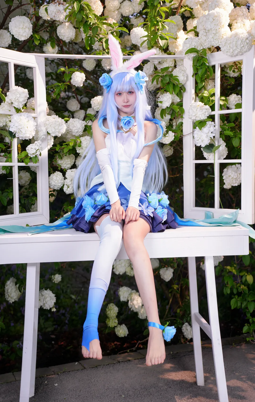 王者荣耀, 公孙离cos, cosplay摄影, 花间舞cos, 花海写真 - 第3张