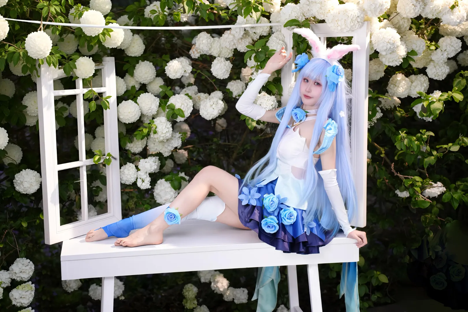 王者荣耀, 公孙离cos, cosplay摄影, 花间舞cos, 花海写真 - 第4张