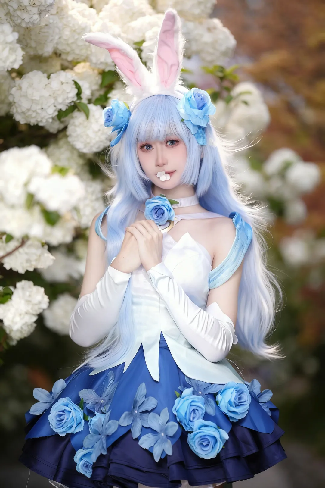 王者荣耀, 公孙离cos, cosplay摄影, 花间舞cos, 花海写真