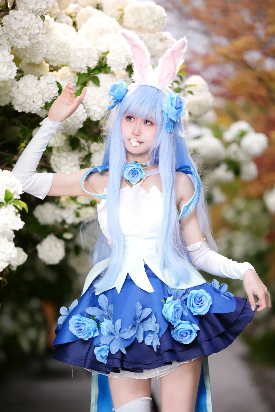 王者荣耀, 公孙离cos, cosplay摄影, 花间舞cos, 花海写真 - 第6张