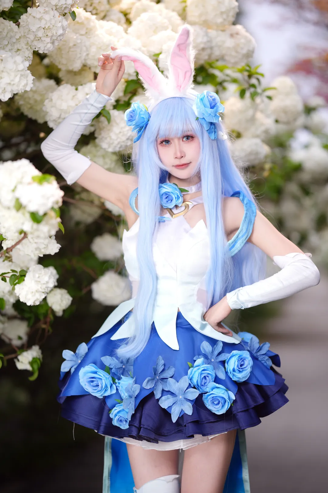 王者荣耀, 公孙离cos, cosplay摄影, 花间舞cos, 花海写真 - 第7张