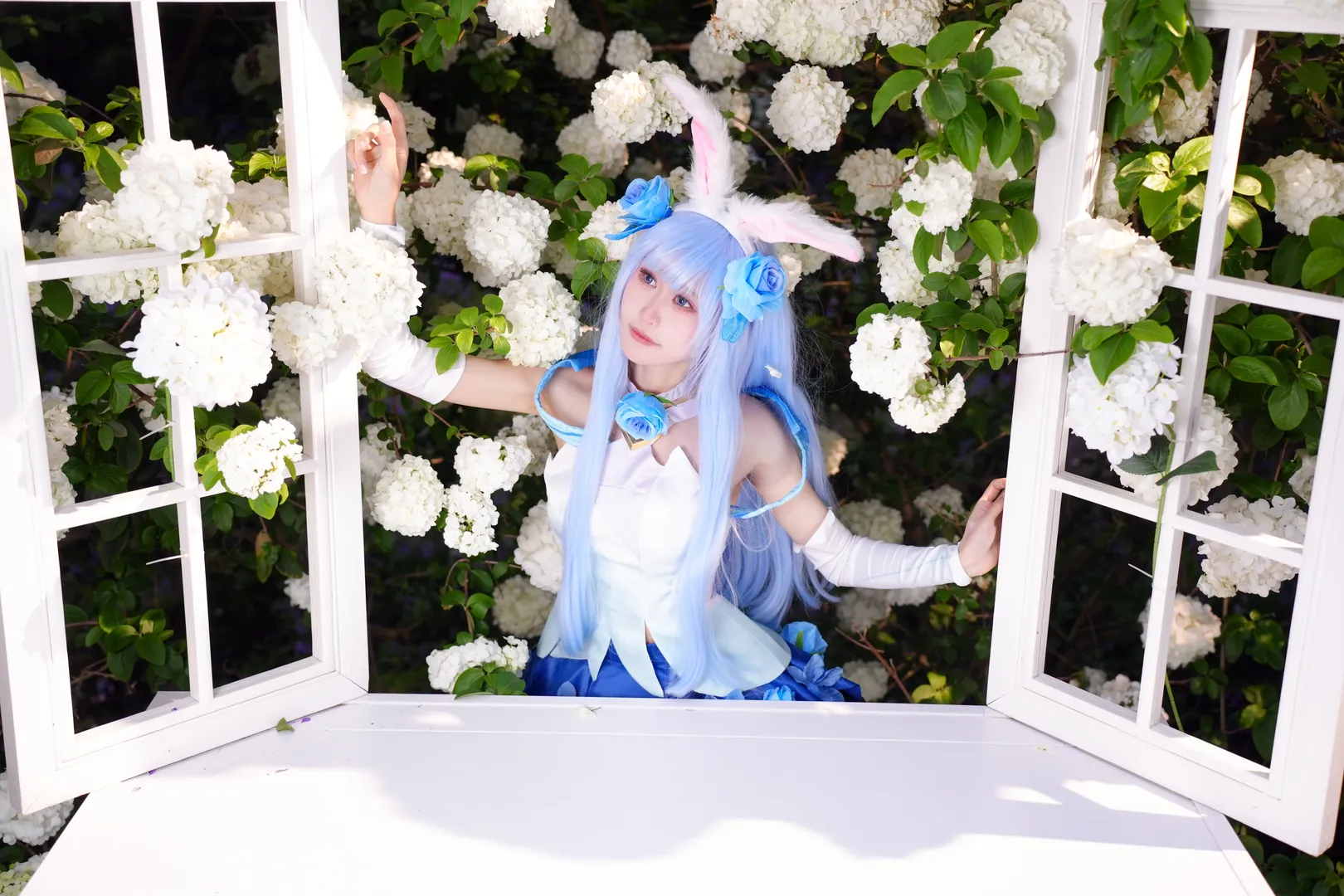 王者荣耀, 公孙离cos, cosplay摄影, 花间舞cos, 花海写真 - 第8张