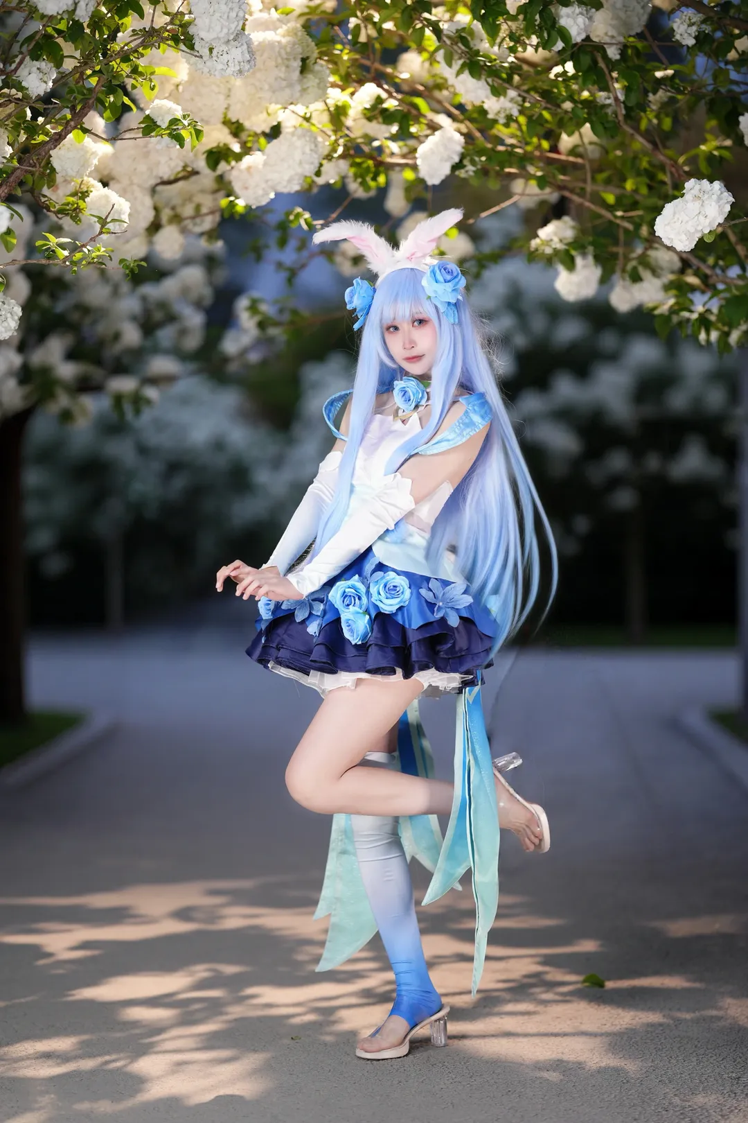 王者荣耀, 公孙离cos, cosplay摄影, 花间舞cos, 花海写真 - 第9张