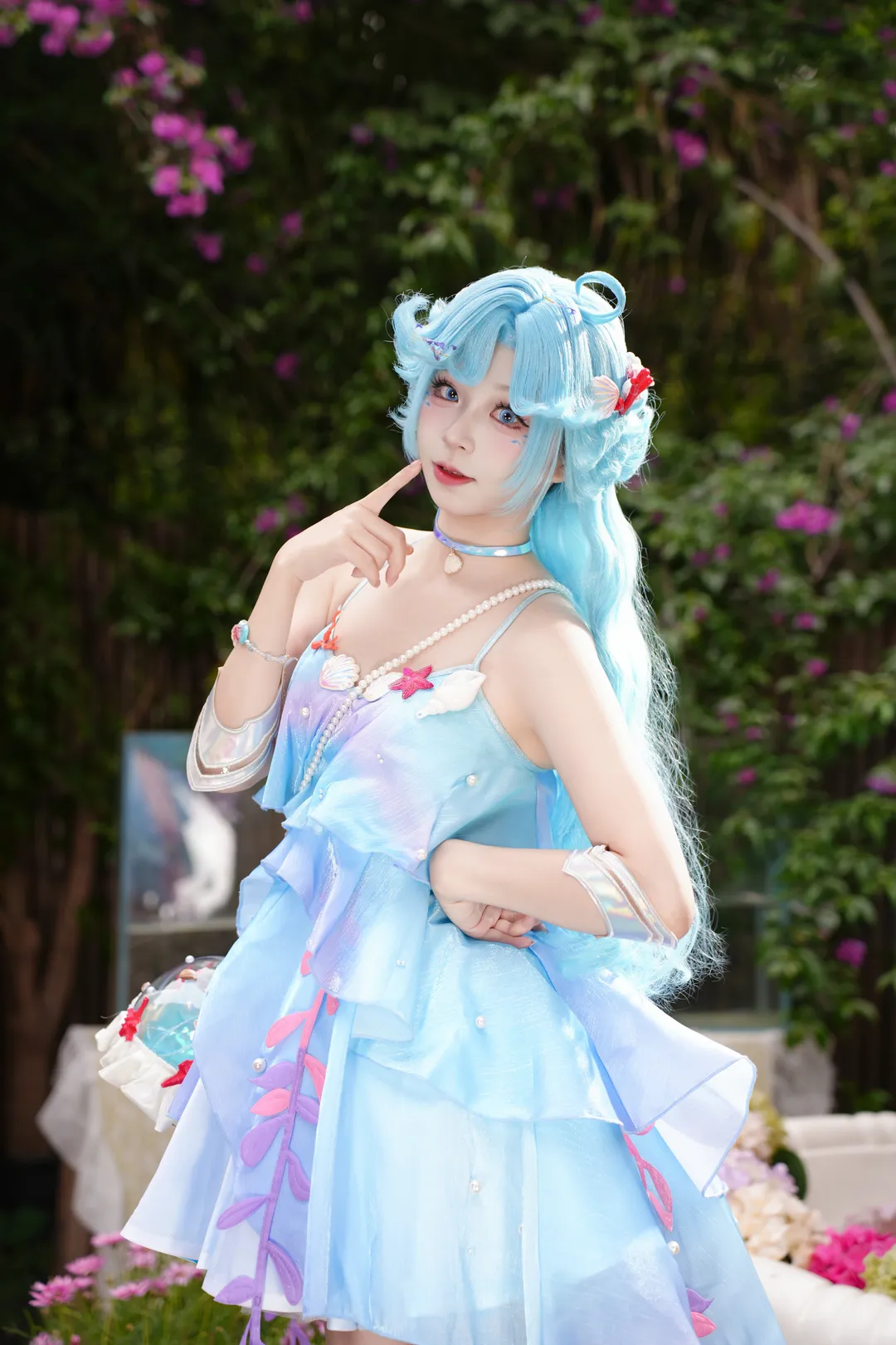 王者荣耀, 朵莉亚cos, cosplay摄影, 泳池拍照, 人鱼公主 - 第8张