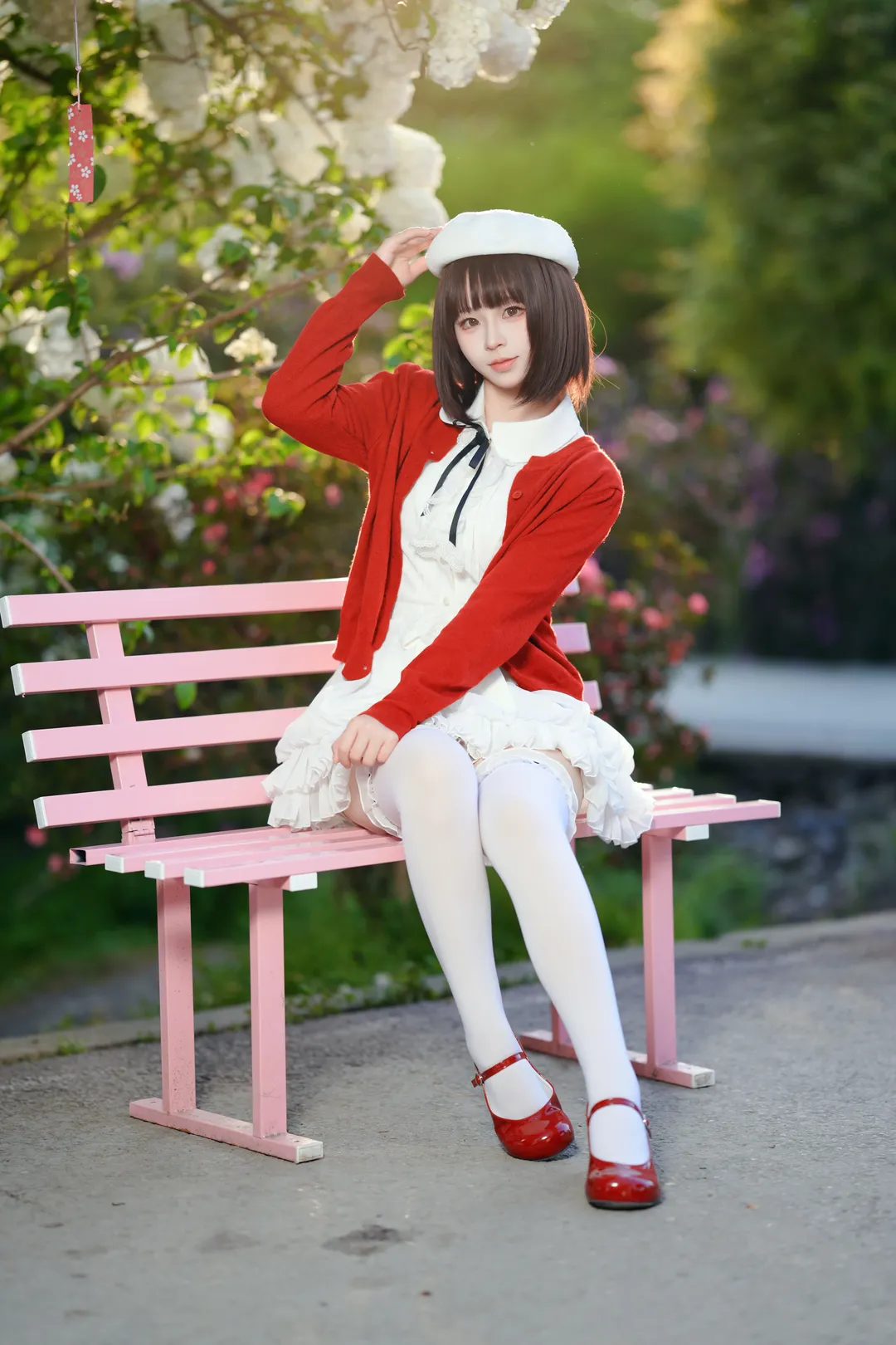 二次元撮影, 加藤恵コスプレ, 冴えない彼女の育てかた, エンドレスサマー, 紫陽花畑 - 11枚目
