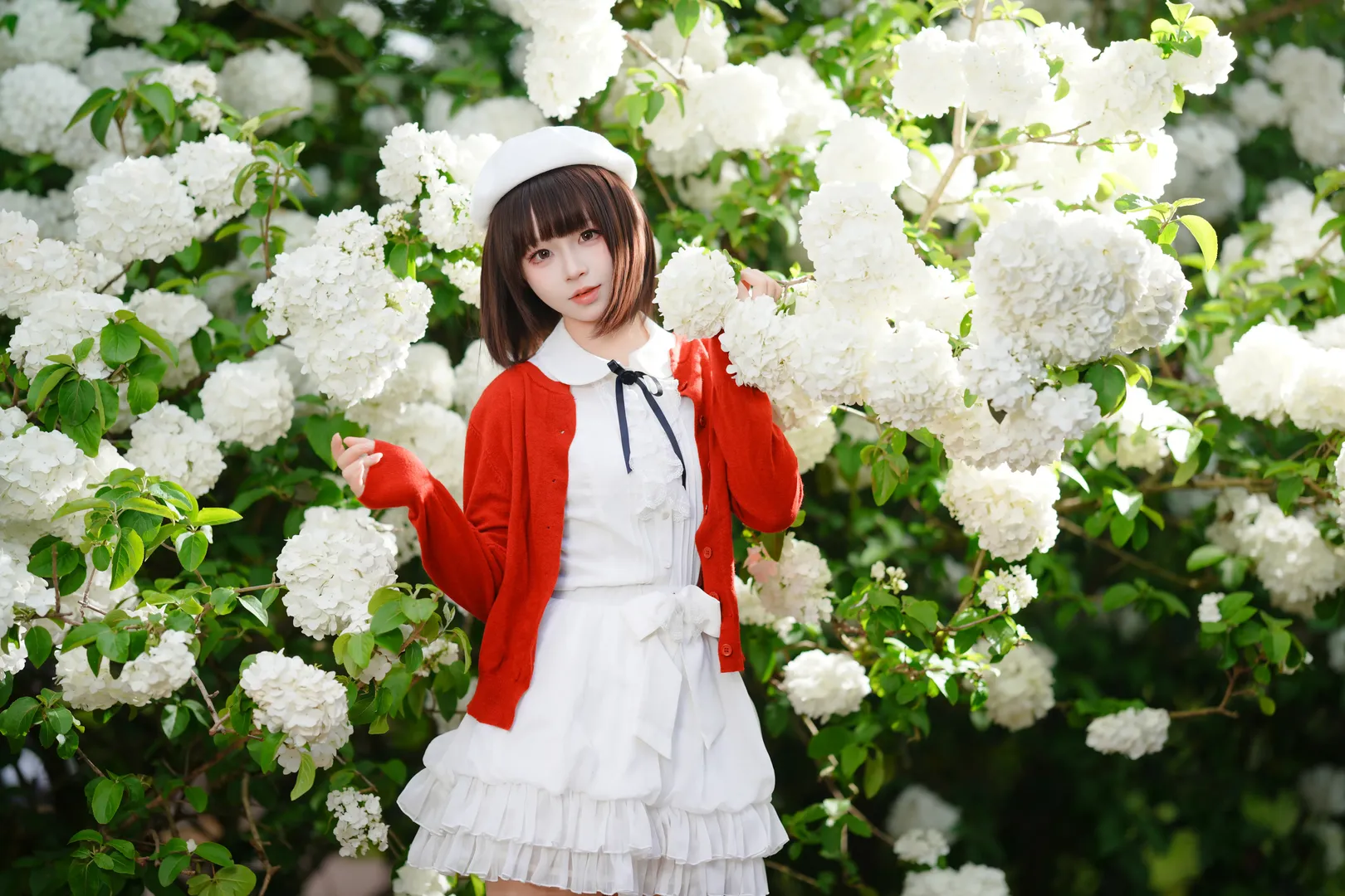二次元撮影, 加藤恵コスプレ, 冴えない彼女の育てかた, エンドレスサマー, 紫陽花畑 - 2枚目