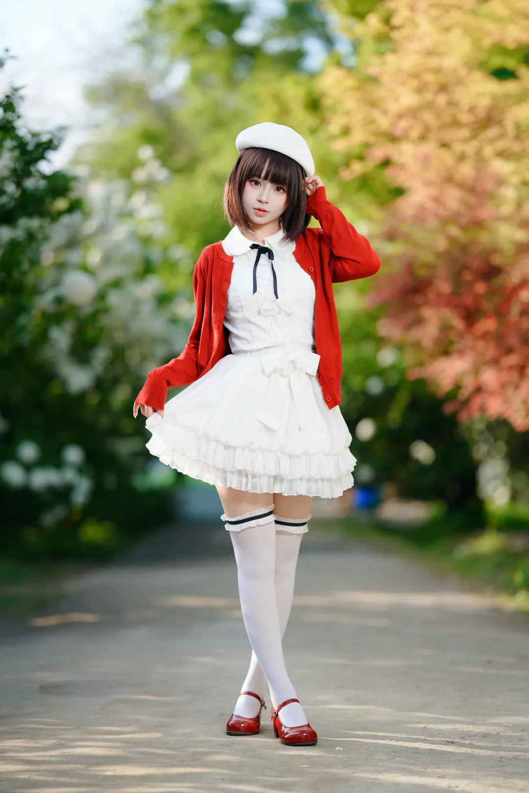 二次元撮影, 加藤恵コスプレ, 冴えない彼女の育てかた, エンドレスサマー, 紫陽花畑 - 7枚目