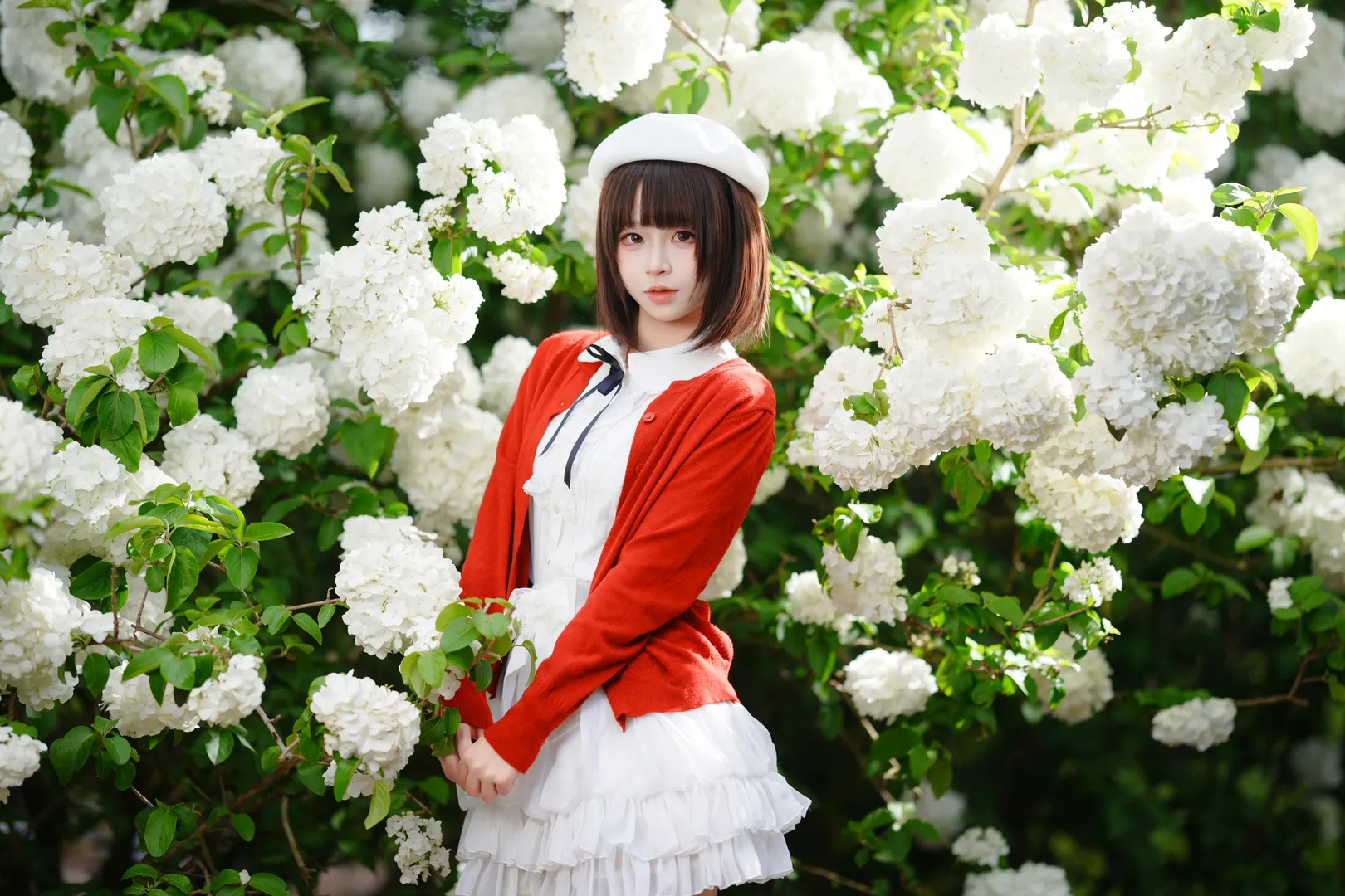 二次元撮影, 加藤恵コスプレ, 冴えない彼女の育てかた, エンドレスサマー, 紫陽花畑 - 8枚目