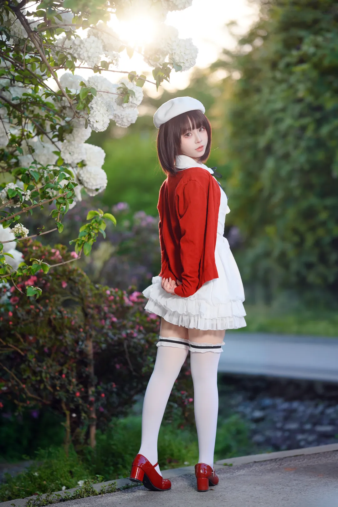二次元撮影, 加藤恵コスプレ, 冴えない彼女の育てかた, エンドレスサマー, 紫陽花畑 - 9枚目