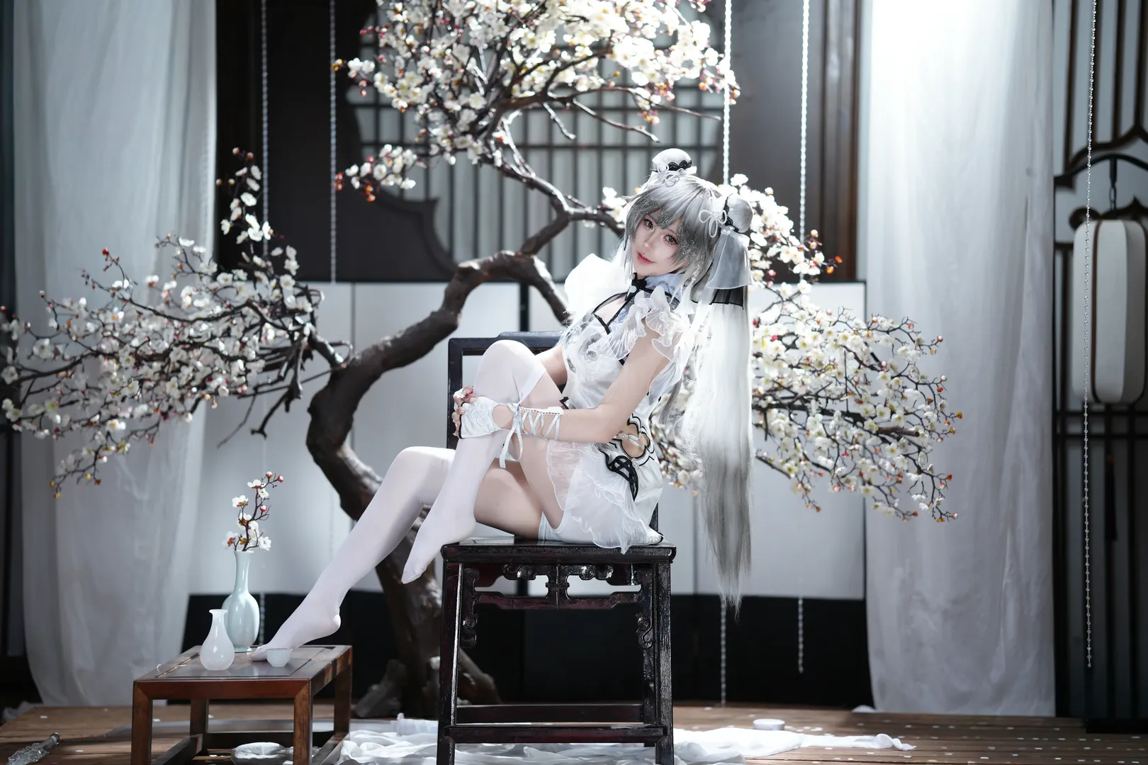 二次元撮影, NARAKA: BLADEPOINT, 殷紫萍コスプレ, 中華風コスプレ, スタジオポートレート - 3枚目