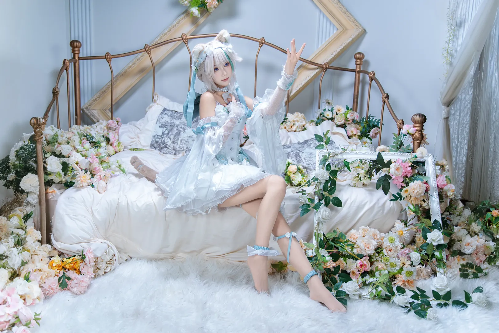 原神, 二次元少女, 琳妮特cos, cosplay摄影, 白欧影棚 - 第7张