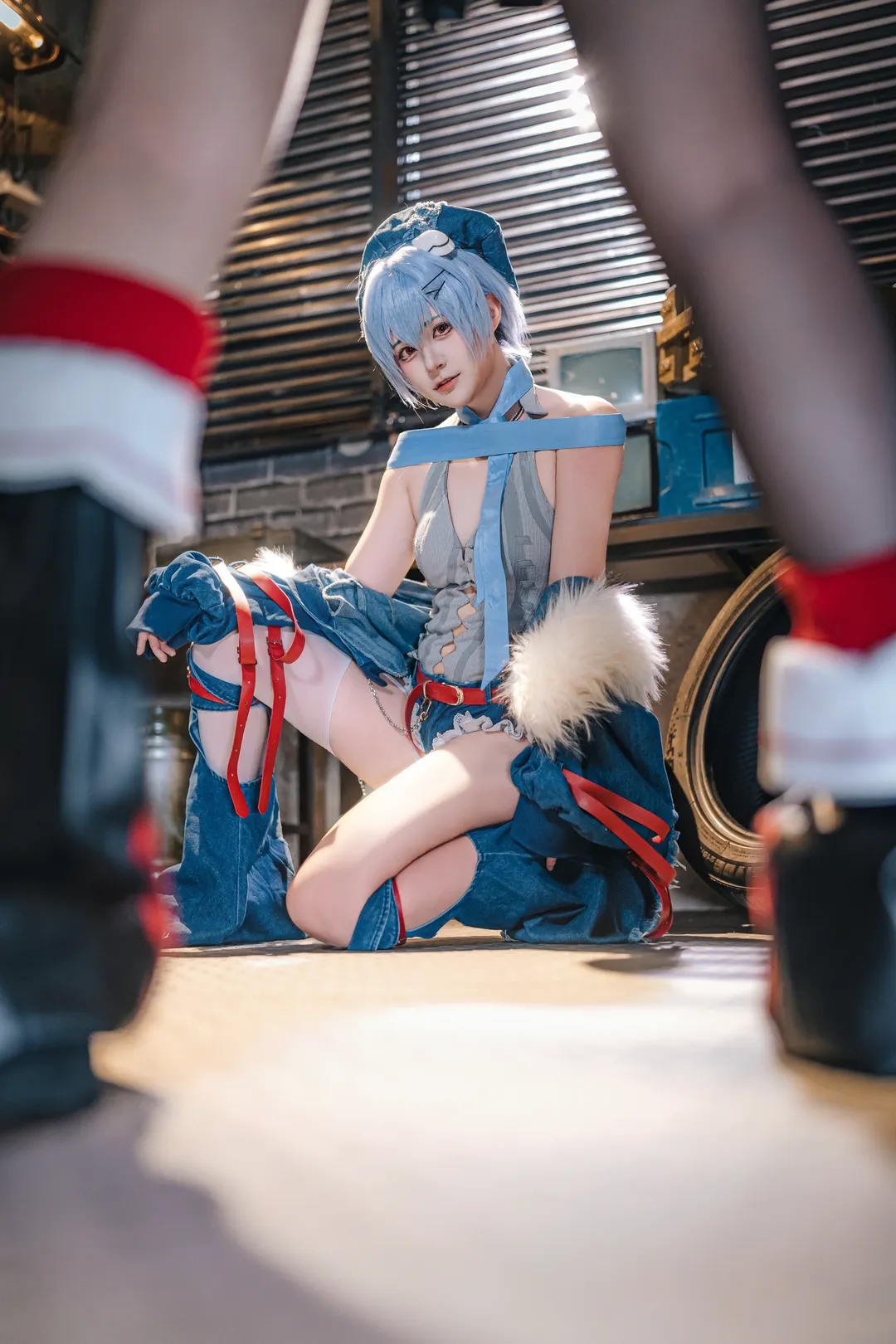 二次元コスプレ, 綾波レイコスプレ, 写真共有, 新世紀エヴァンゲリオン, ロック風 - 1枚目