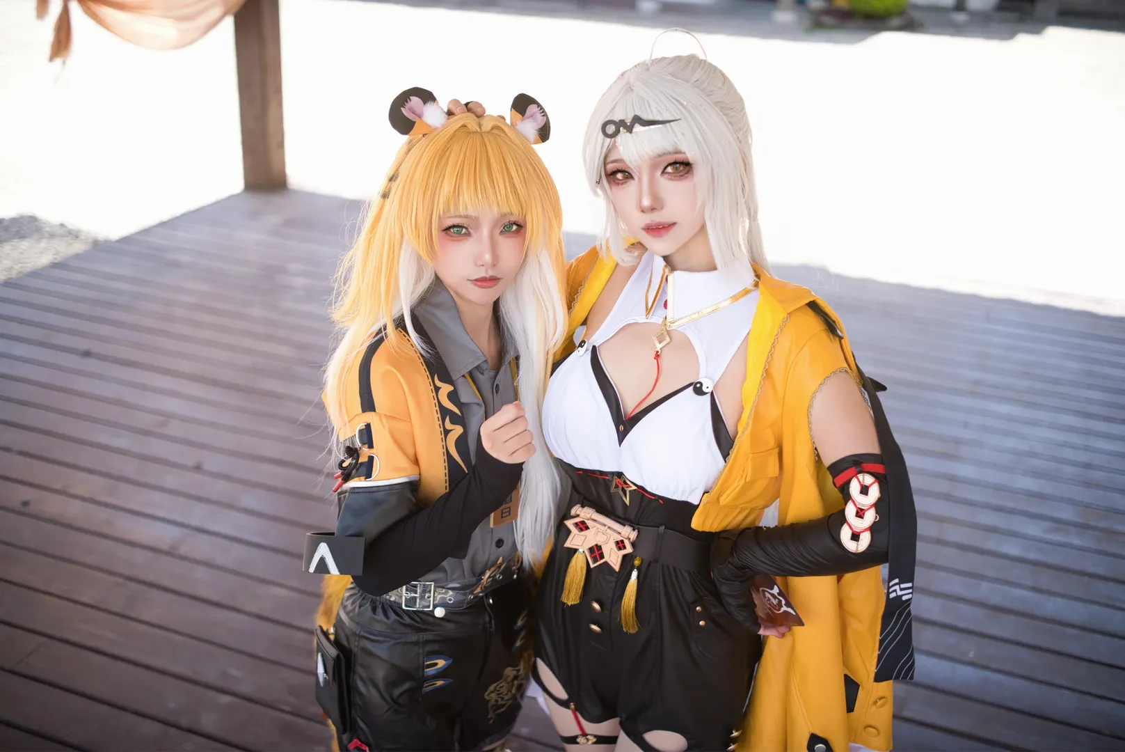 ロールプレイ, コスプレ, 古風撮影, 二人ロケ, 獣耳スタイル - 5枚目