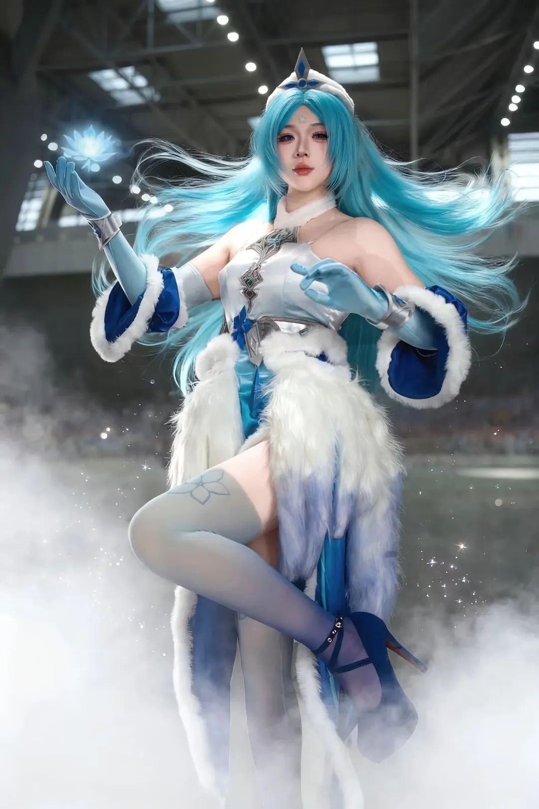 二次元, cosplay, 王者荣耀, 雪女高渐离cos, 冰雪特效 - 第2张