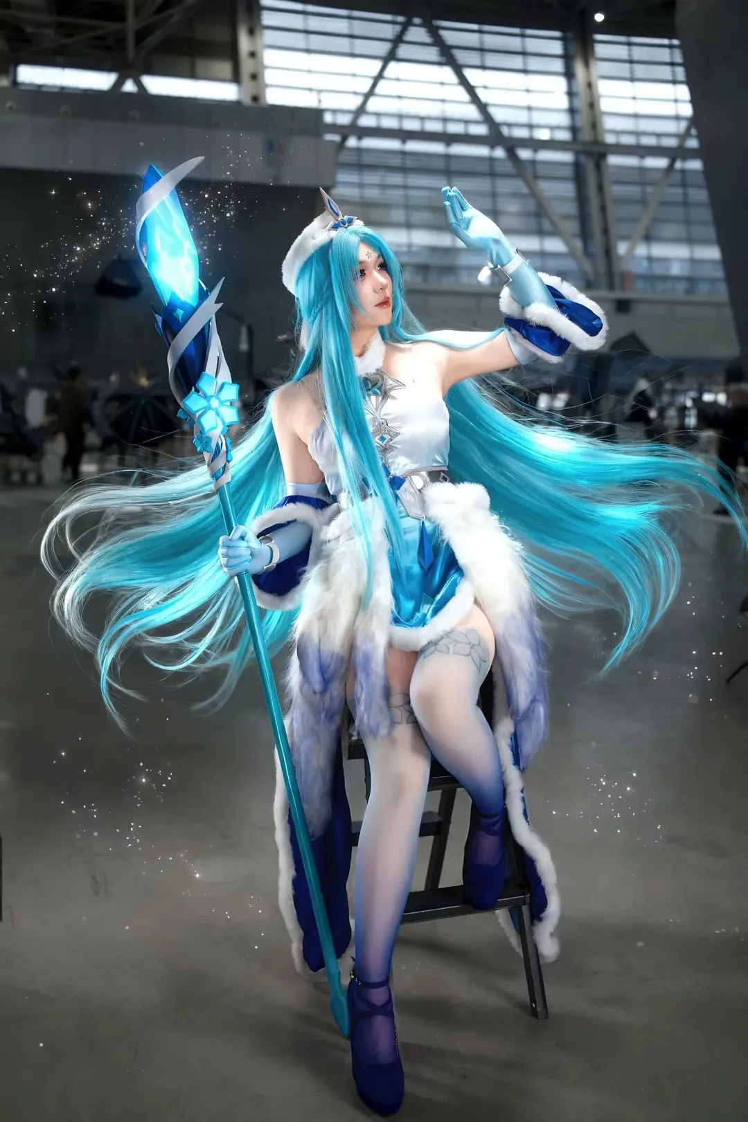 二次元, コスプレ, オナー・オブ・キングス, 雪女・高漸離コスプレ, 氷雪エフェクト