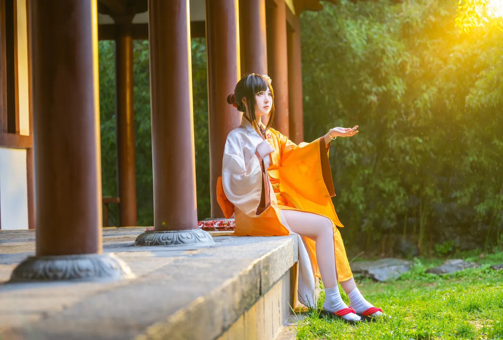 cosplay, Outdoor photography, Honor of Kings, Hanfu style, Musashi cosplay - Image 2