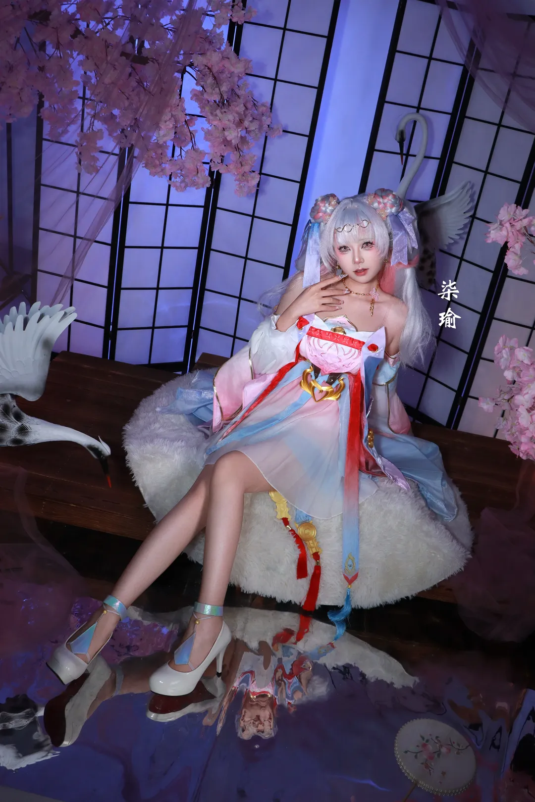 鸣潮, cosplay, 今汐cos, 国风摄影, 桃夭灼灼