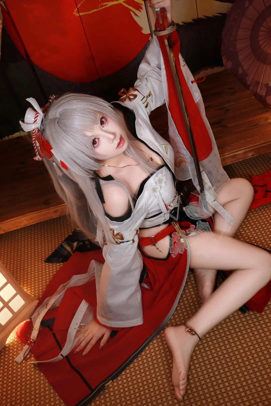 角色扮演, 鸣潮, 绯雪cos, 和风cosplay, 武器道具