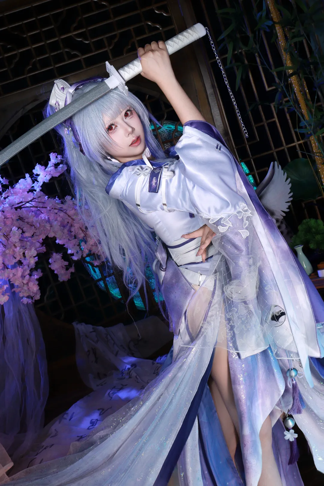 鸣潮, 绯雪cos, cosplay摄影, 二次元装扮, 古风武士 - 第2张