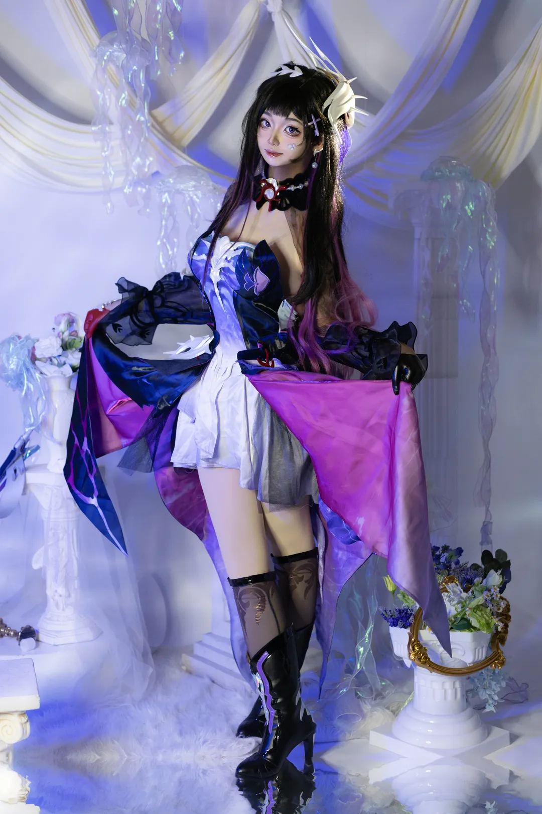 二次元少女, 崩坏星穹铁道, 质感cos, 海瑟音cos, cosplay摄影