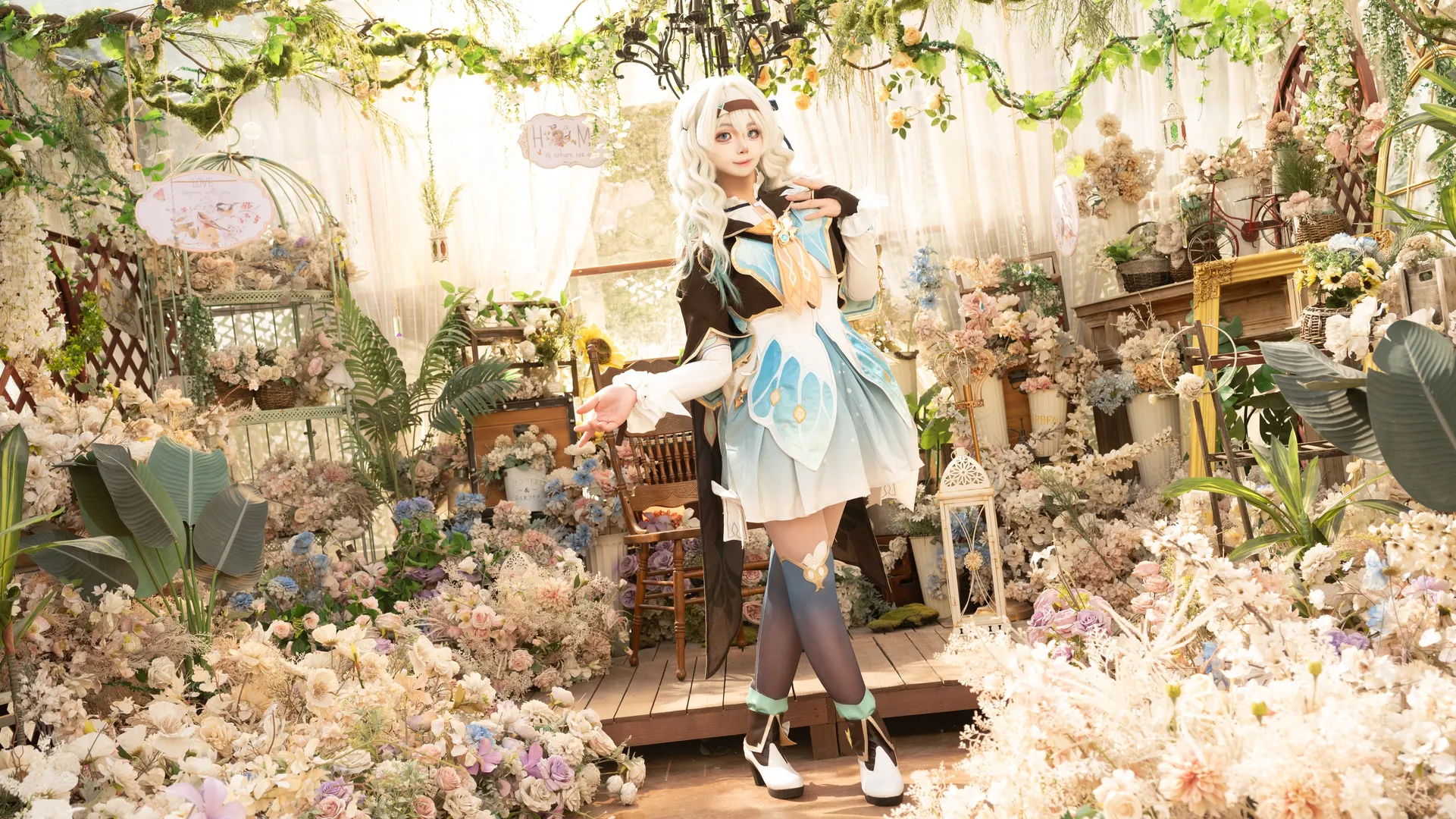 角色扮演, 崩坏星穹铁道, 流萤cos, 二次元cosplay, 实景棚摄影