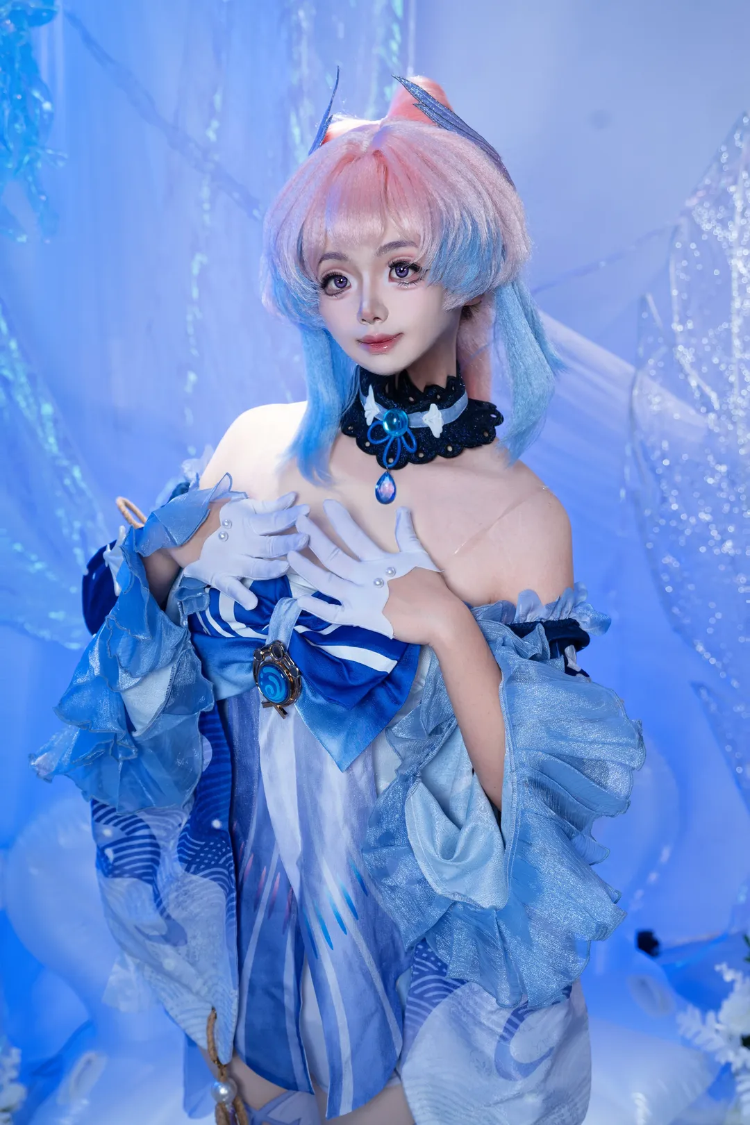 原神, 珊瑚宮心海 コスプレ, コスプレ衣装シェア, 幻想水元素, 二次元ポートレート撮影