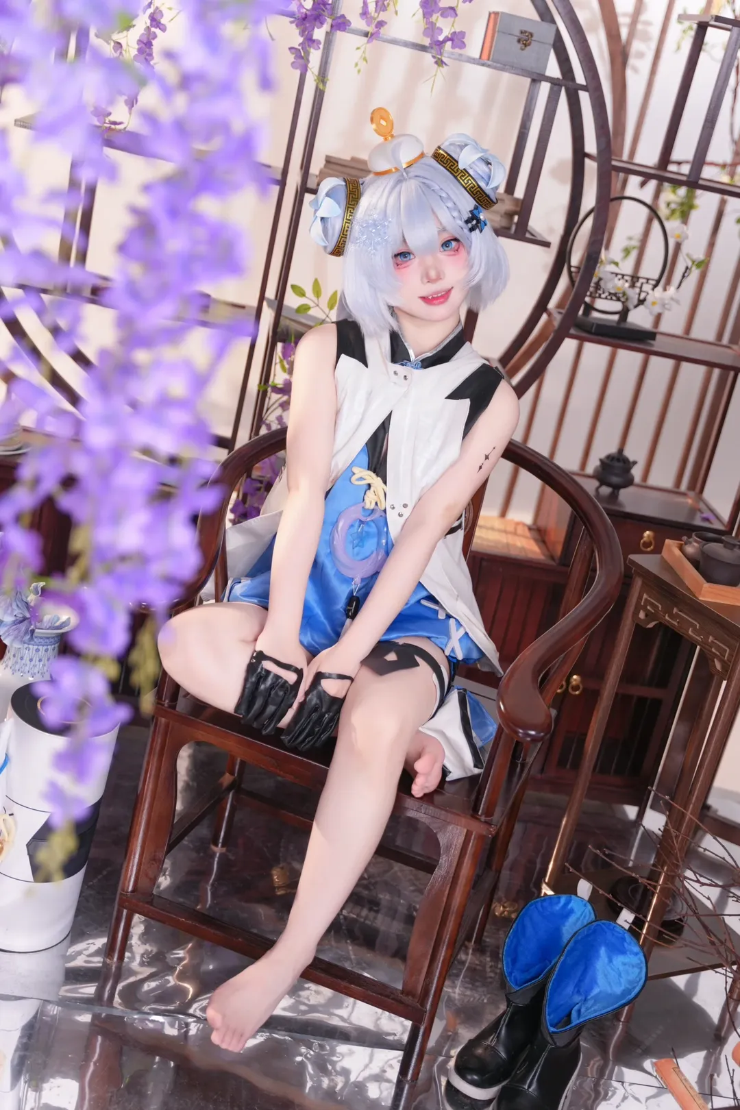 鸣潮, cosplay摄影, 二次元还原, 釉瑚cos, 新中式造型 - 第2张