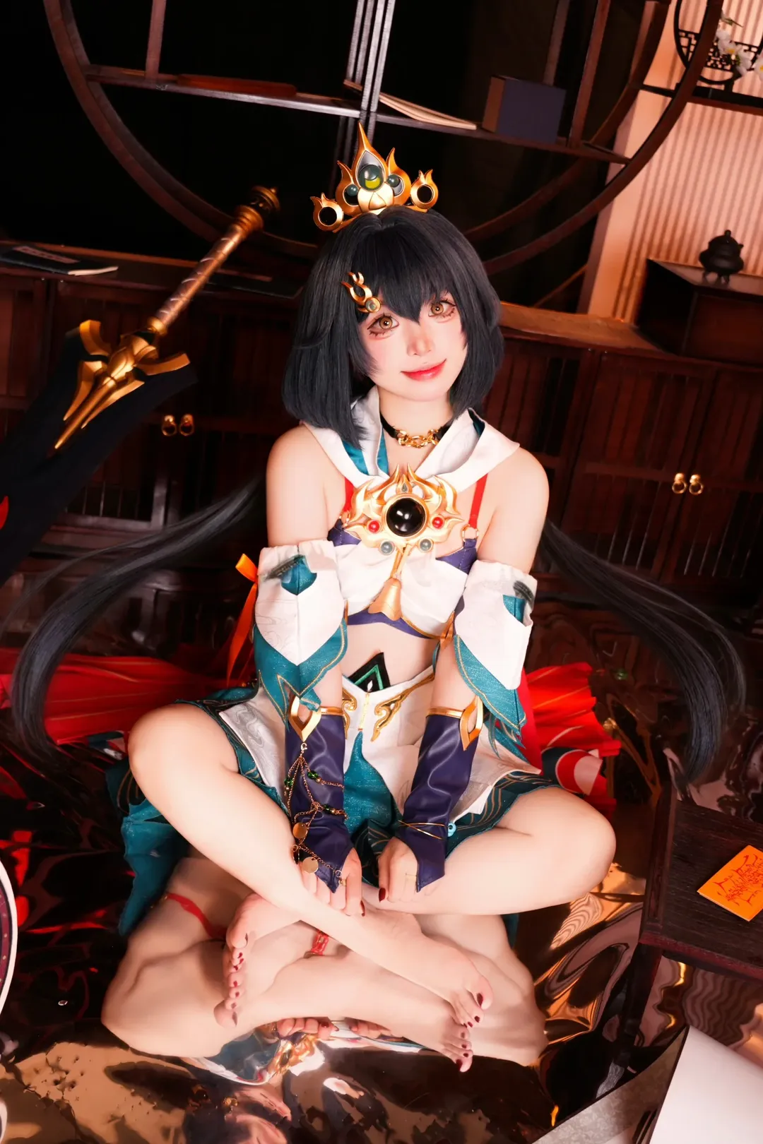 崩坏星穹铁道, 云璃cos, cosplay摄影, 国风道具, 镜面反射 - 第3张