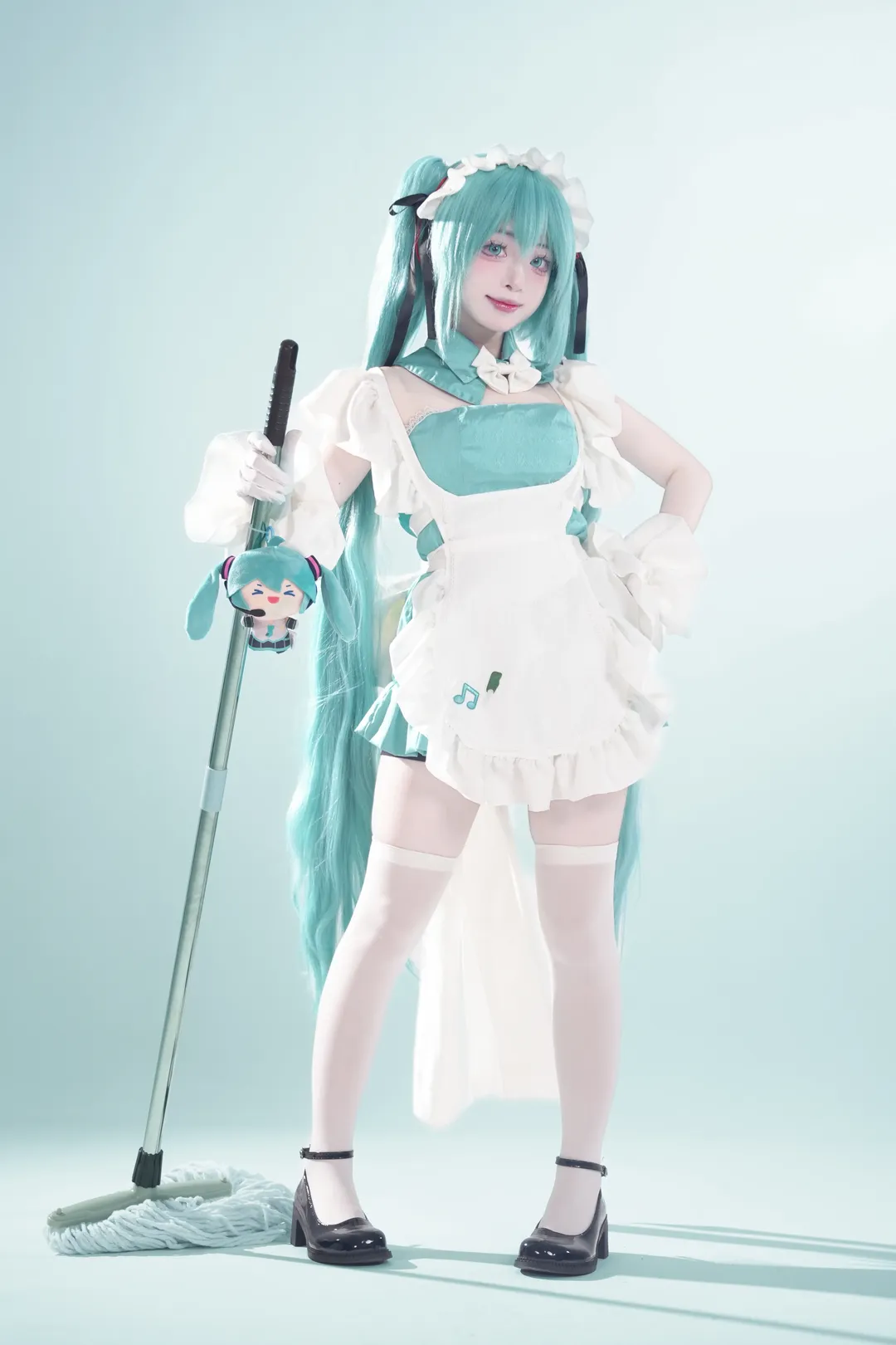 二次元, cosplay, 梦幻风格, 蓝白配色, 棚拍光影 - 第10张
